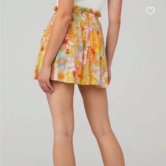Show Me Your Mumu Short Mini Swing Skirt In Groovy Blooms Floral Size XS NWT! - Picture 4 of 11